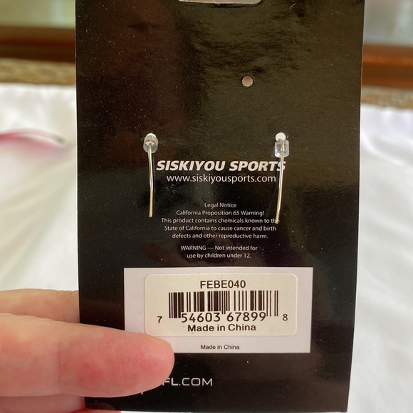 Los Angeles Chargers Game Day Earrings NWT - Picture 3 of 3